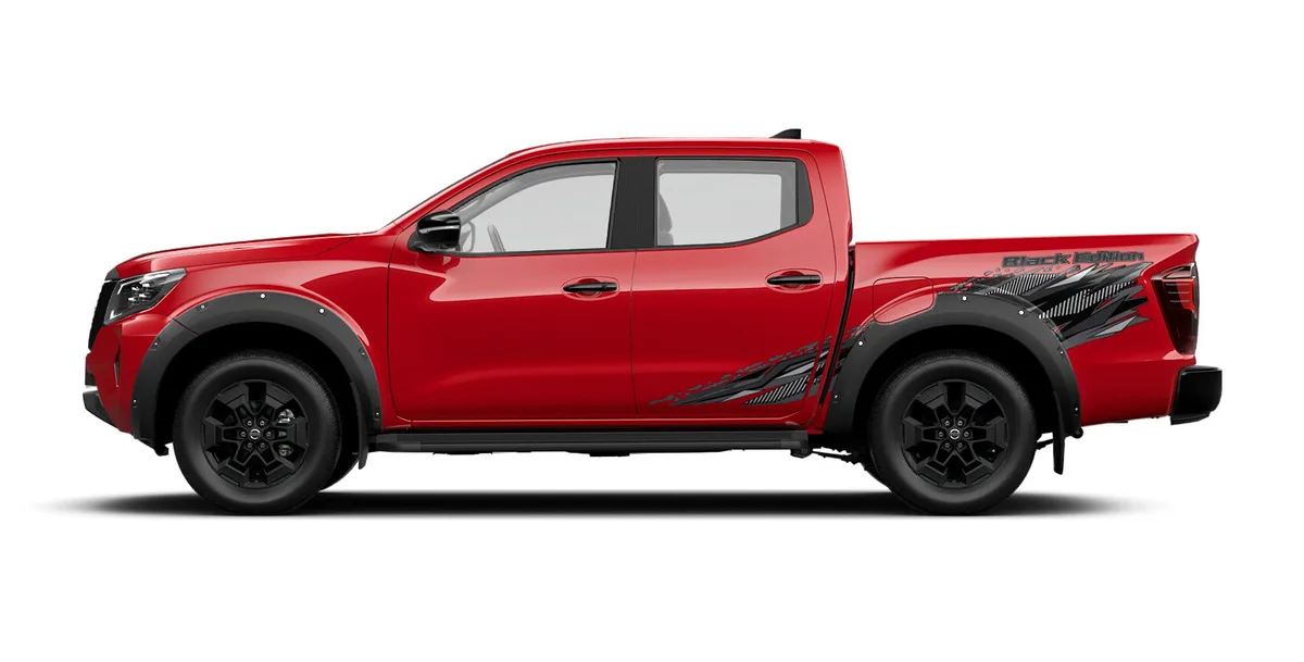 Nissan NAVARA CALIBRE สีสีแดงเบิร์นนิ่ง เรด