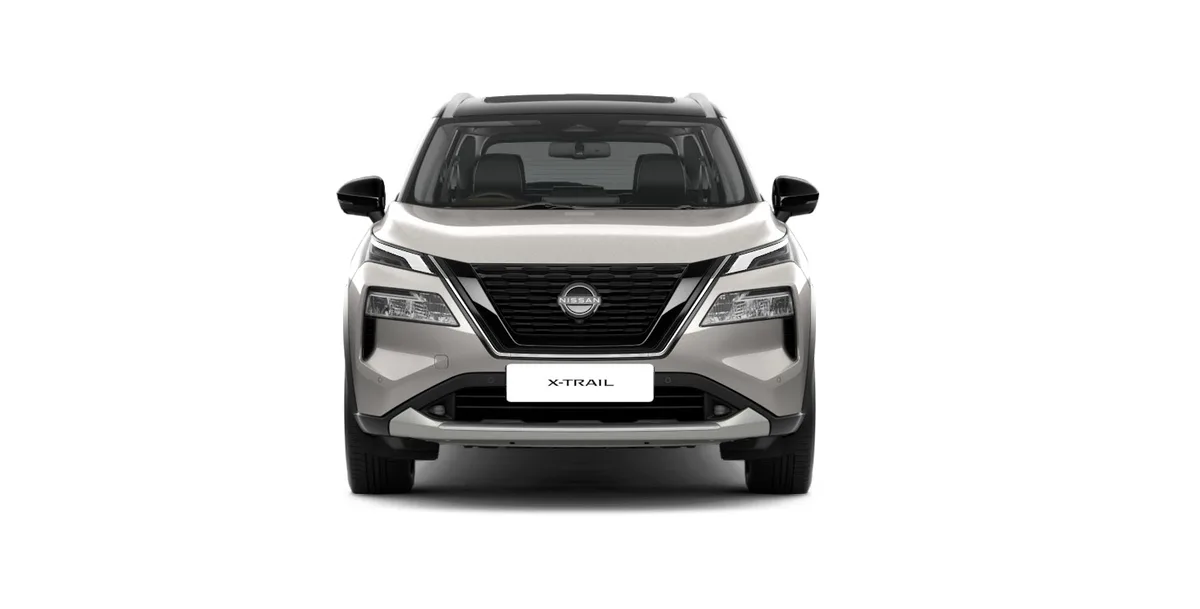 Nissan X-TRAIL e-POWER สีสีเงิน แชมเปญ ซิลเวอร์ หลังคา สีดำ